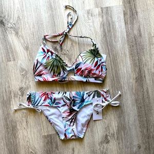 NWT Hurley Bikini Large Top Small Bottom